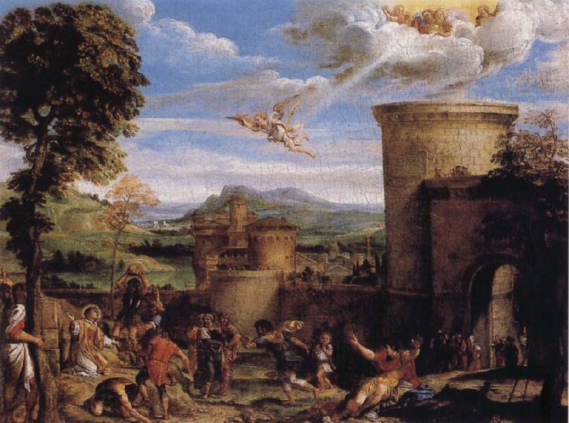 Annibale Carracci The Martyrdom of St Stephen Norge oil painting art